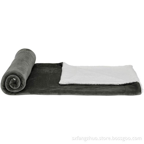 sherpa pet dog blanket car lap microfiber blanket